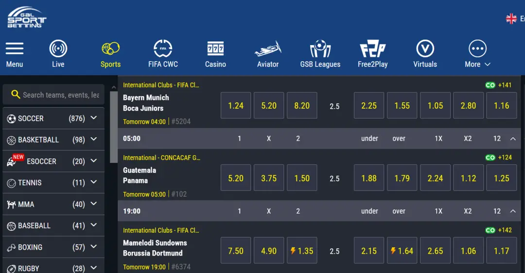Gal Sport Betting Tanzania Screenshot